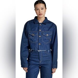 G-STAR Raw - Womens Relaxed Cropped Cutoff Jacket Small NWT